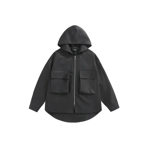 GEOFFREY B. SMALL Jackets Coats Unisex Black Plaid