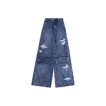 ANNAKIKI Spring Distressed Jeans Unisex