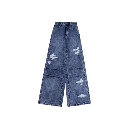ANNAKIKI Spring Distressed Jeans Unisex