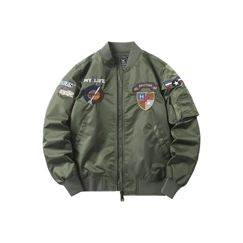 TREK&TRAVEL Baseball Jacket Unisex-3