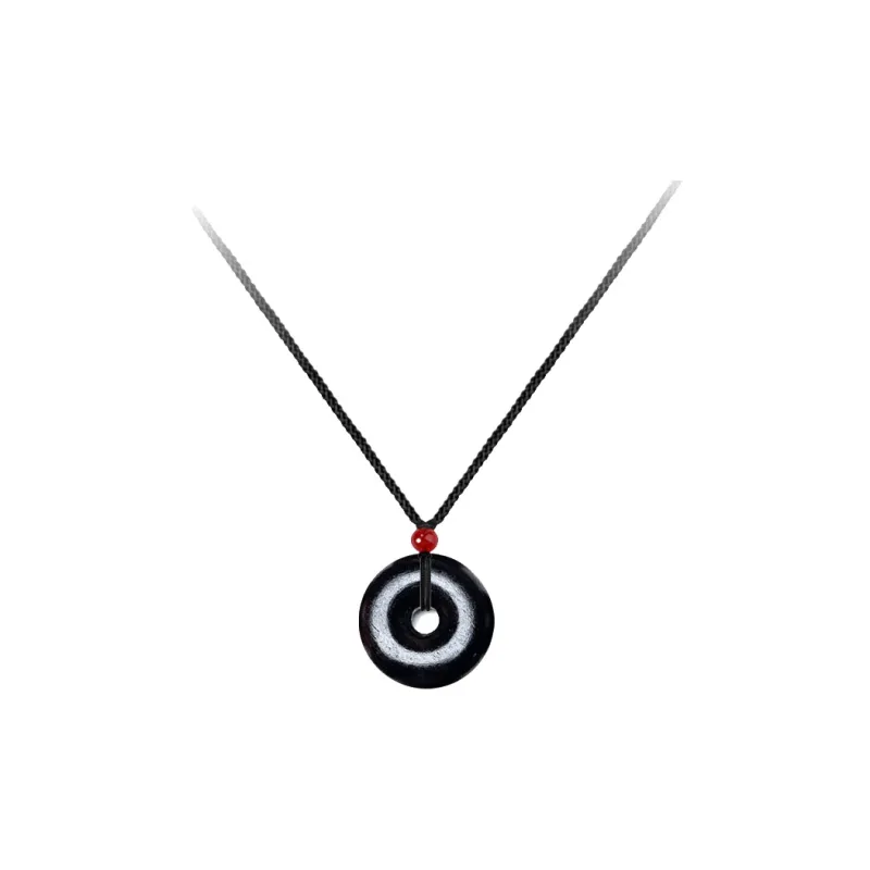 Blooming Petals Ebony Necklaces Unisex-5