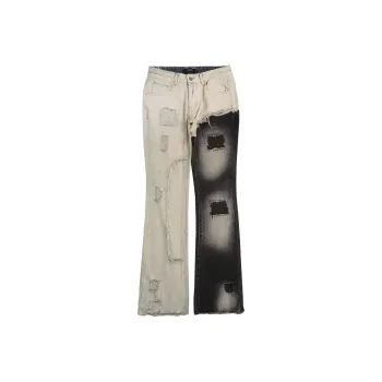 HLPT Jeans Unisex Black White