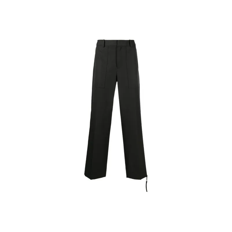 Helmut Lang Buckle detail Cotton Trousers-0