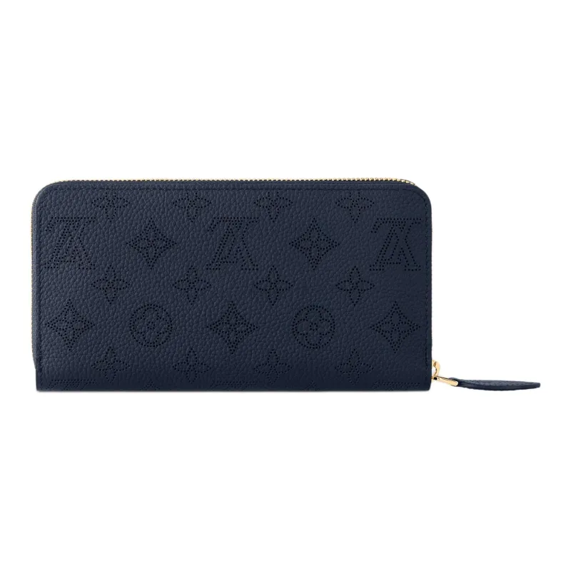 LOUIS VUITTON Zippy Calfskin Wallet Women's Marine Blue-2