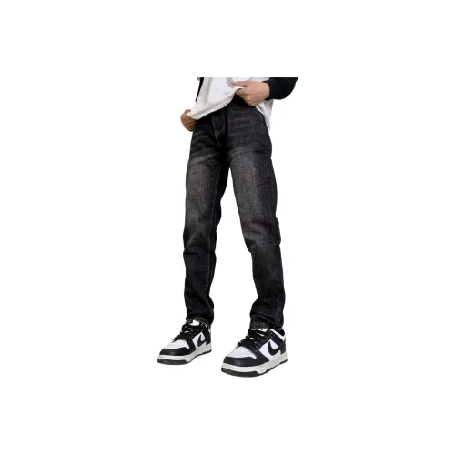 Tonlion Jeans Unisex Black Gray