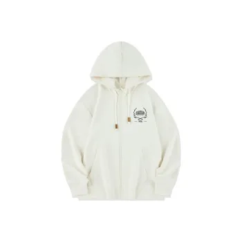 QIAODAN Sports Life Collection Jackets Coats Men's Cream White
