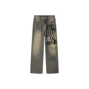 VDNZ Jeans Unisex Washed Blue