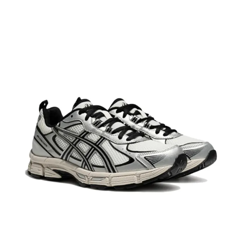 Asics Anti-Slip Wear-Resistant Low-Top Running Shoes Women's White Black-2