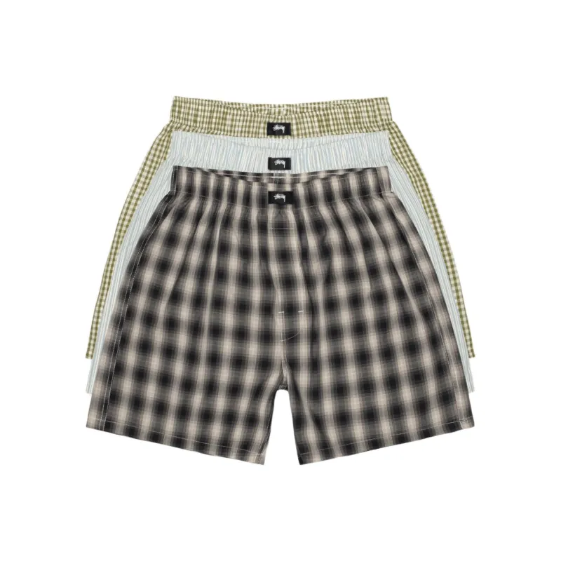 Stussy Boxer Shorts 3 Pack 'Multicolor'-0