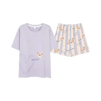 XISHE Pajama Set Women's Light Purple
