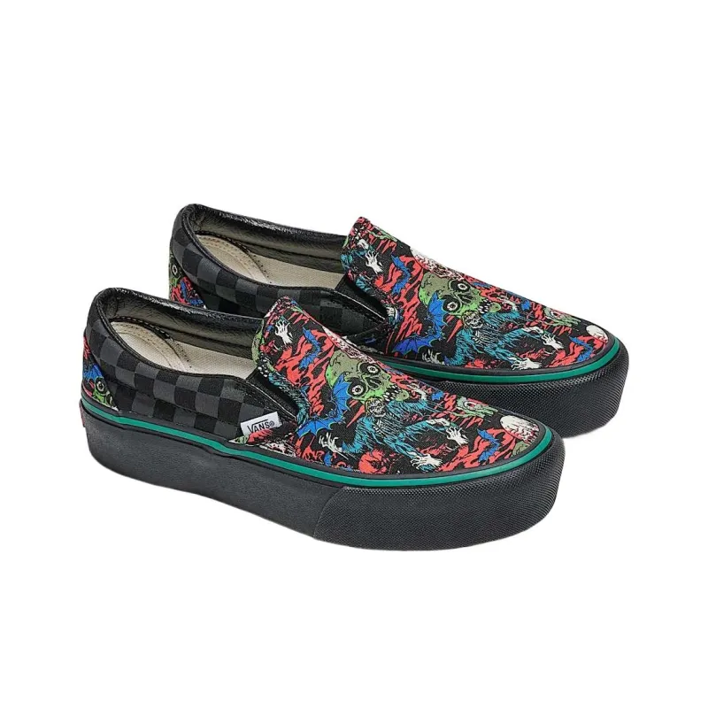 Vans Slip on Low Top Skateboard Shoes Unisex Black-1