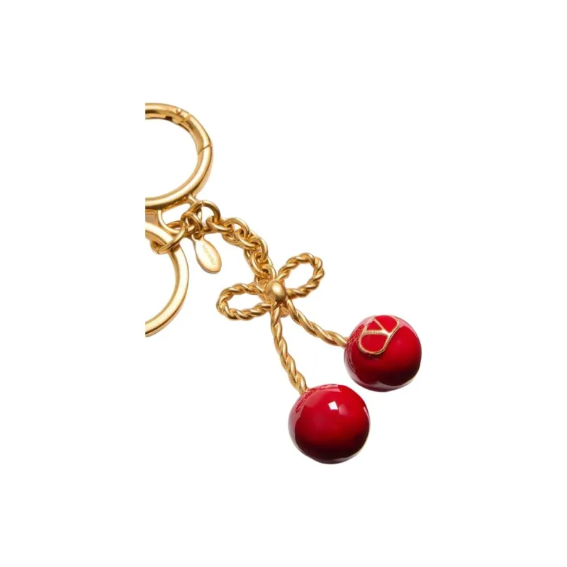 Valentino Metal Bag Accessory Women's Red & Gold-2