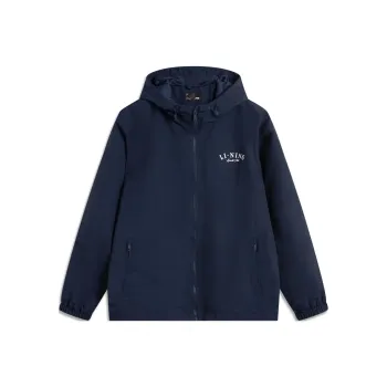 LiNing Sports Life Collection Trench Coat Men's Dark Marine Blue