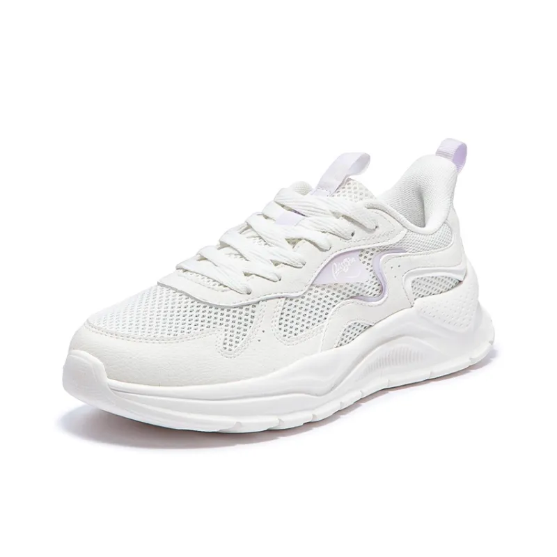 361° Cushioning, Breathable, Lightweight Low Top Casual Shoes Women's Feather White Micro Grape Purple-2