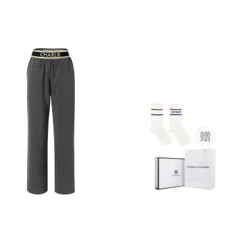 Charlie Luciano Casual Pants Unisex Dark Gray