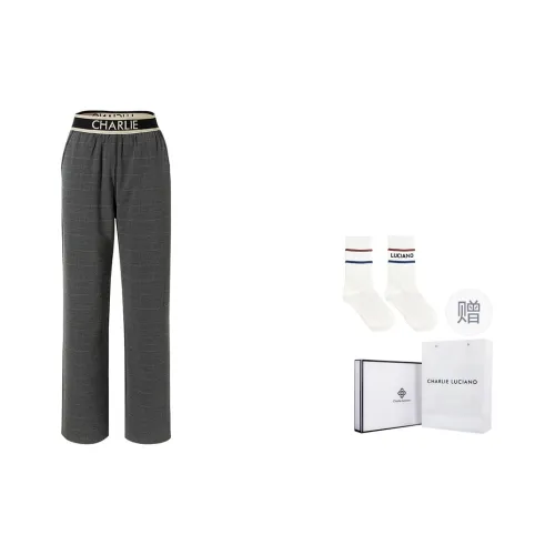 Charlie Luciano Casual Pants Unisex Dark Gray