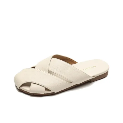 City Camel Rubber Sole Slip Resistant Closed Toe Slippers Women's