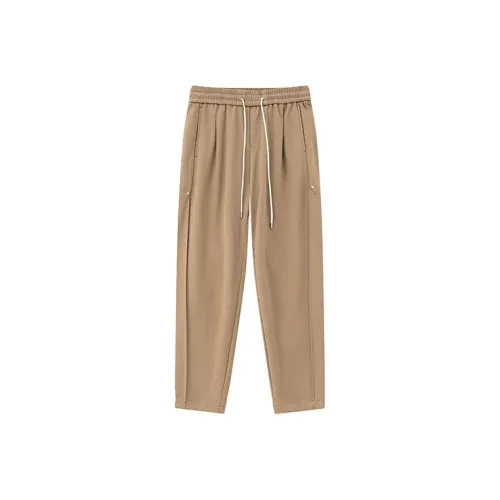 CAISEDI Casual Pants Men's Coffee