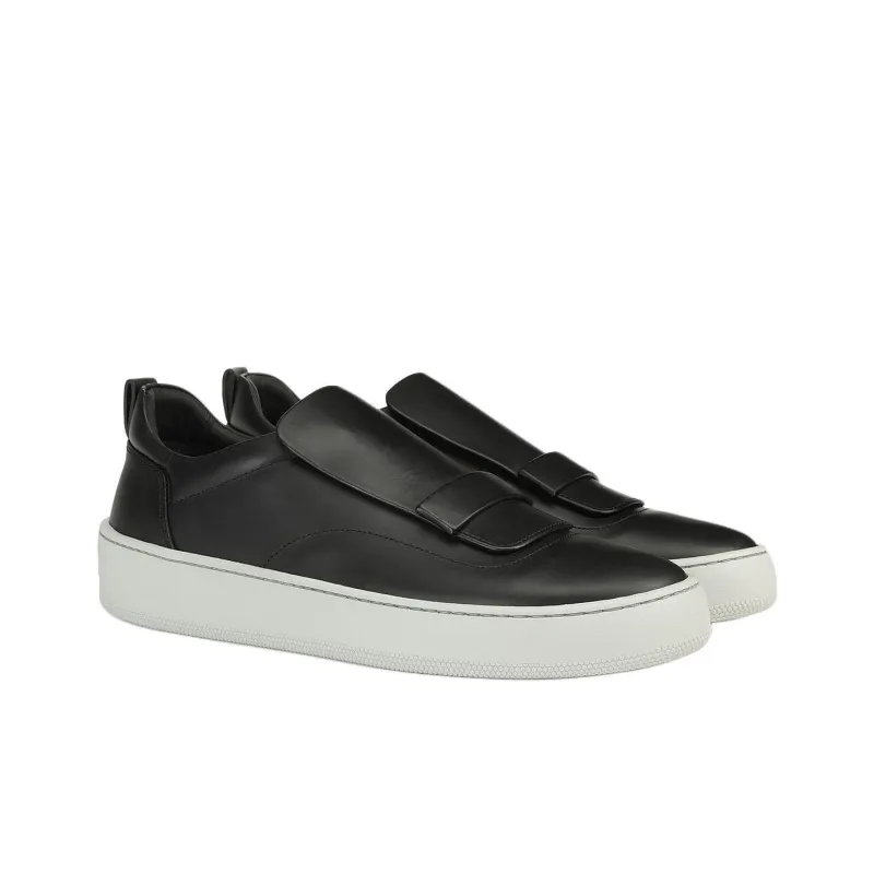 SERGIO ROSSI Sr1 Addict Low Top Skateboard Shoes Men's Black-2