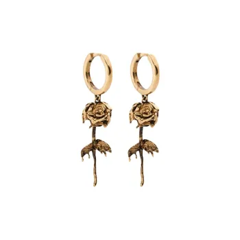 Alexander McQueen Brass Earrings Women's Gold
