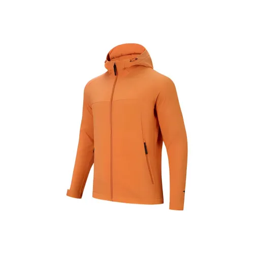 Anta Trench Coat Men's Red Tea Orange