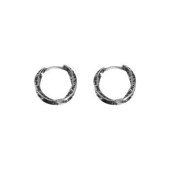 OGDAID S925 Silver Earrings Men's