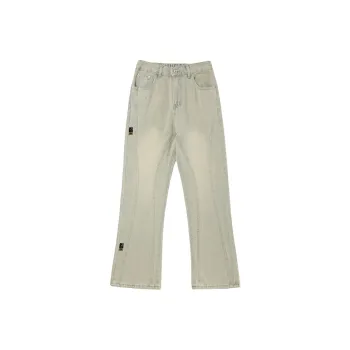 AI3 Iverson China Series Jeans Unisex Yellow Mud