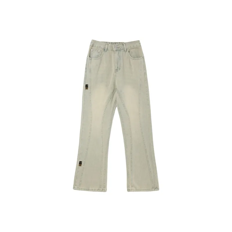 AI3 Iverson China Series Jeans Unisex Yellow Mud-0