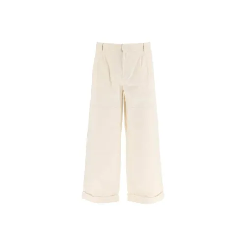 ETRO Wide Leg Turn Up Hem Trousers