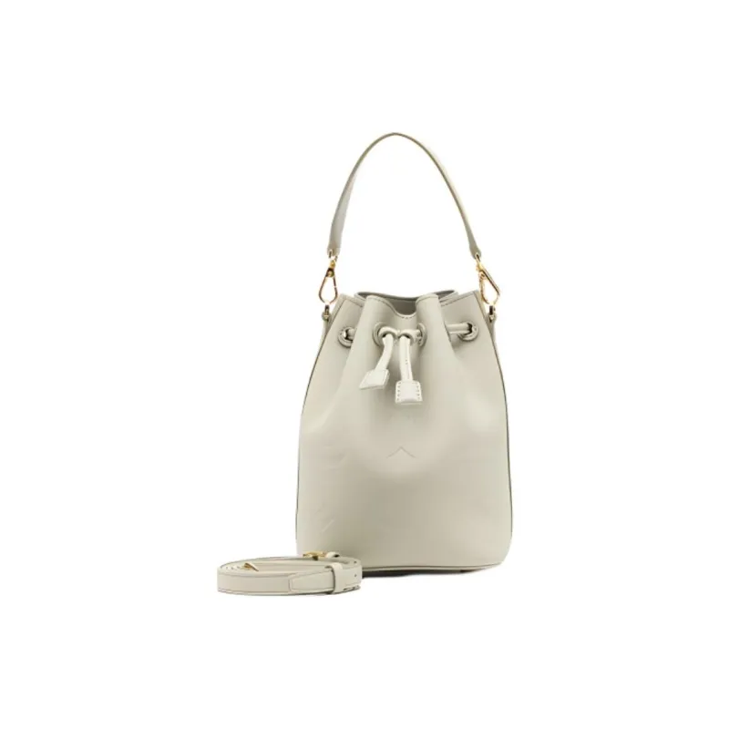MCM Leather Bucket Bags Shoulder Bag Crossbody Bag Handbag Mini Women's Light Green-2