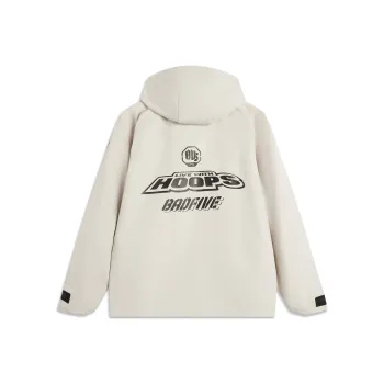 LiNing Basketball Collection Trench Coat Men's Stone White Gray