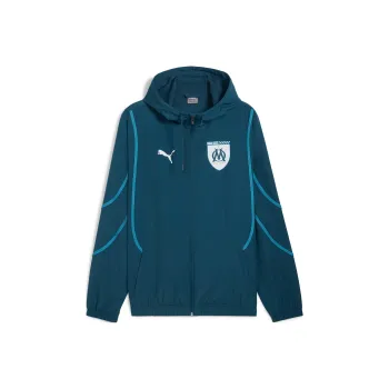 PUMA Olympique De MarseilleWOVEN Pre-match Jacket Jacket Men's Dark Blue