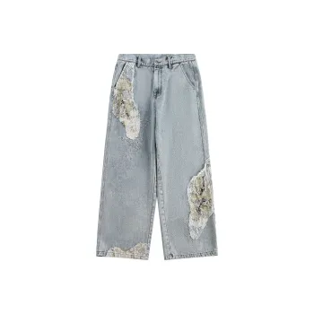 DOH STORE Jeans Unisex Mist Gray Blue