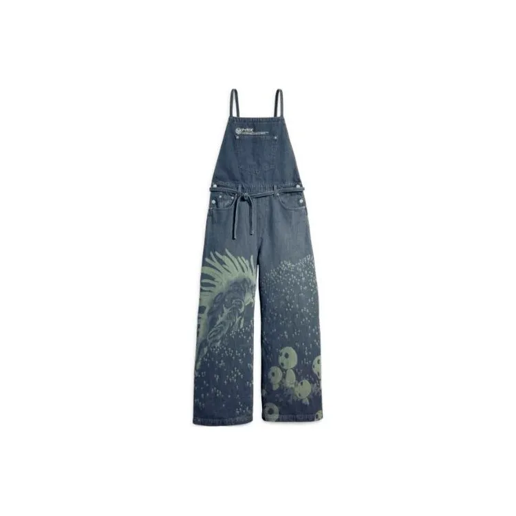 Levis Levi's X Princess Mononoke Co-titled Series Overalls Unisex Blue-0