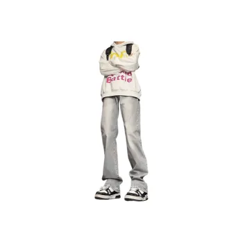 REXSHION Jeans Unisex Smoke Gray