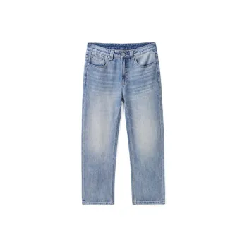 HUNZHI Jeans Unisex Denim Blue