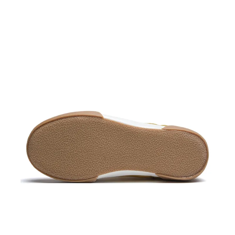 Warrior Coverage Abrasion Resistant Lightweight Breathable Slip Resistant Low Top Canvas Shoes Women's Yellow Rice-3