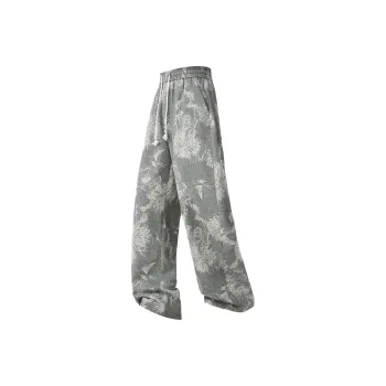 FORCEPULR Casual Pants Unisex Pattern Gray