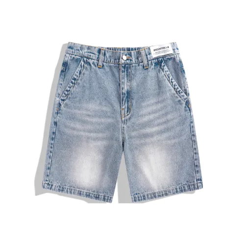 BEENTRILL Denim Shorts Unisex Washed Blue