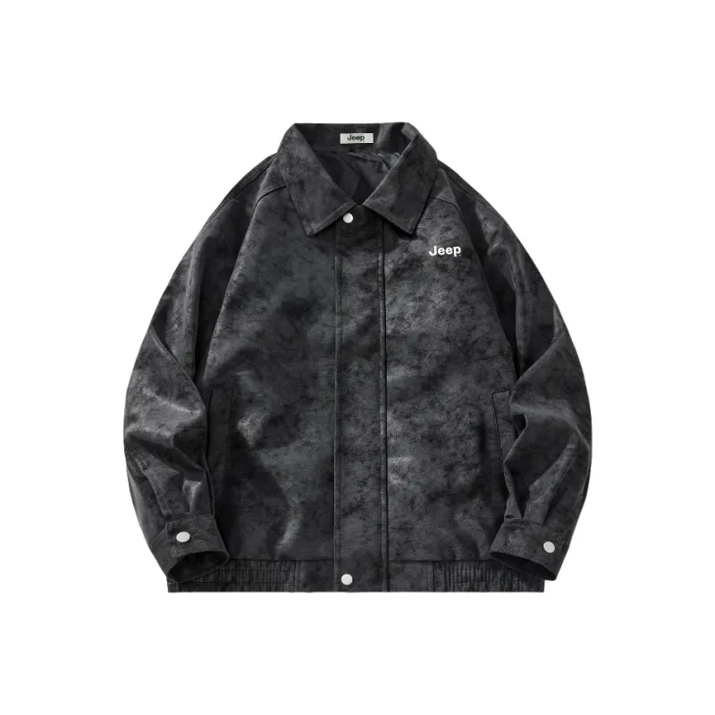 Jeep Fashion Sports Collection Leather Jacket Unisex-12