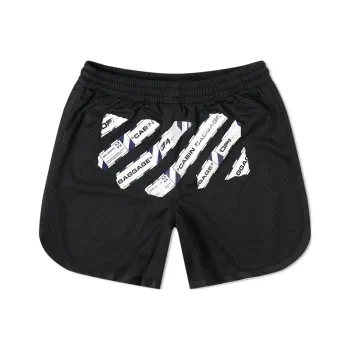 OFF WHITE Airport Tape Mesh Shorts
