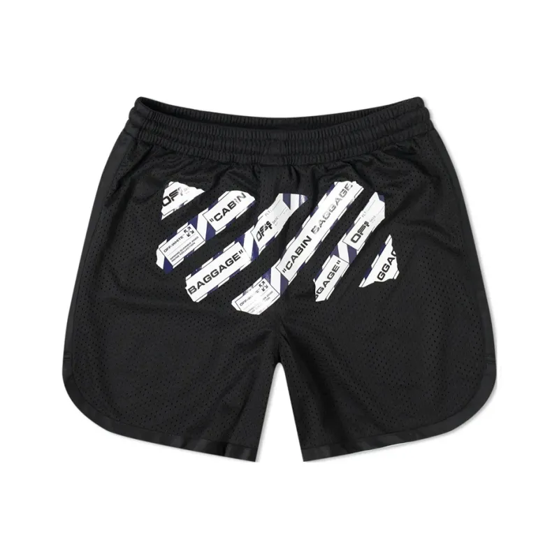 OFF WHITE Airport Tape Mesh Shorts-0