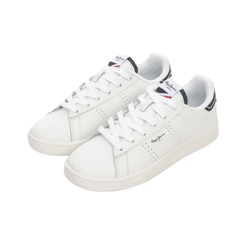 Pepe Jeans PLAYER AIR B Low Top Skateboard Shoes Women's White-2