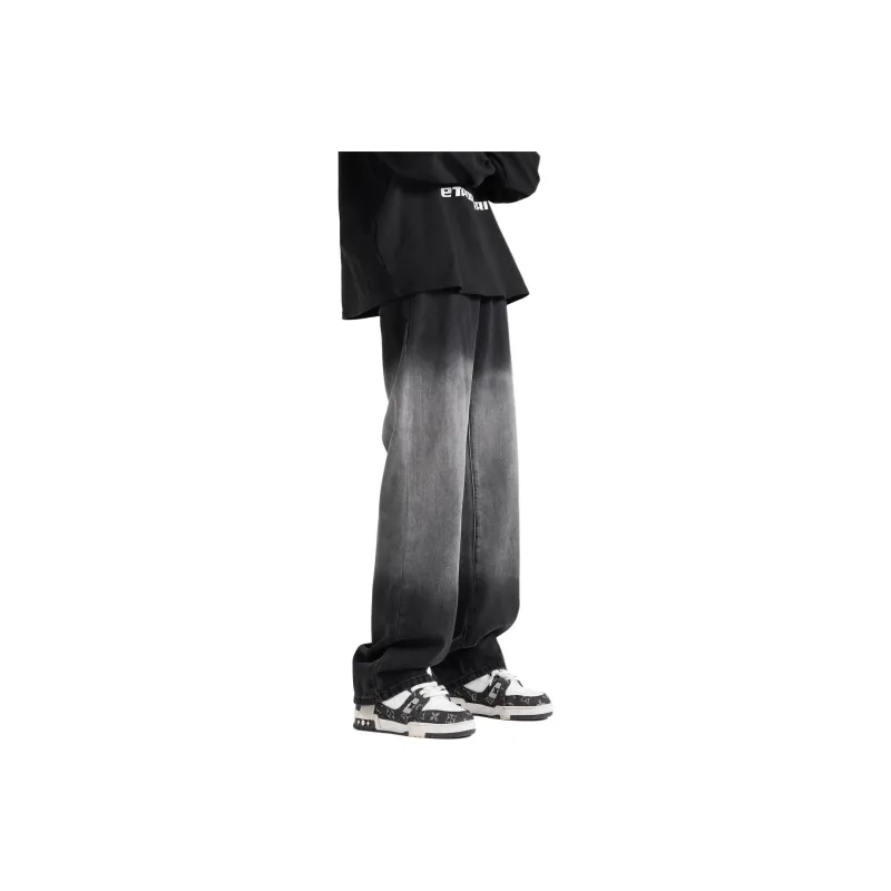 WARNING LIGHT Jeans Unisex Black-0