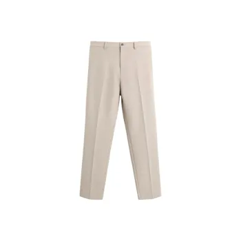 ZARA Suit Trouser Men's Sand/Zebra Print