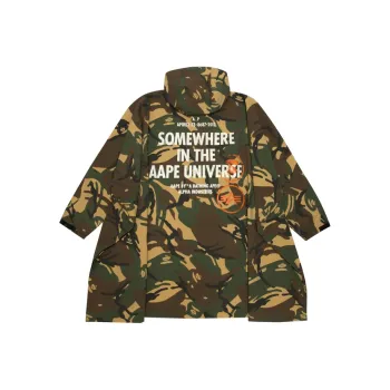 Aape x ALPHA INDUSTRIES SS25 Trench Coat Men's Green GRR