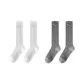 [2 Pack]White+Dark Gray