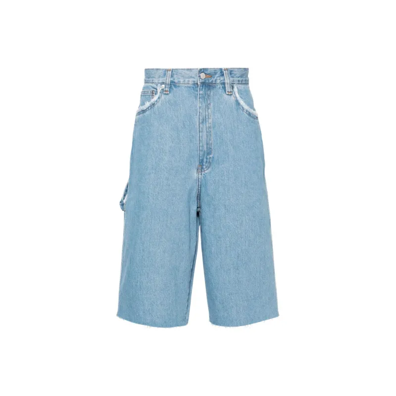 A.P.C Oakland Mid rise Denim Shorts-0