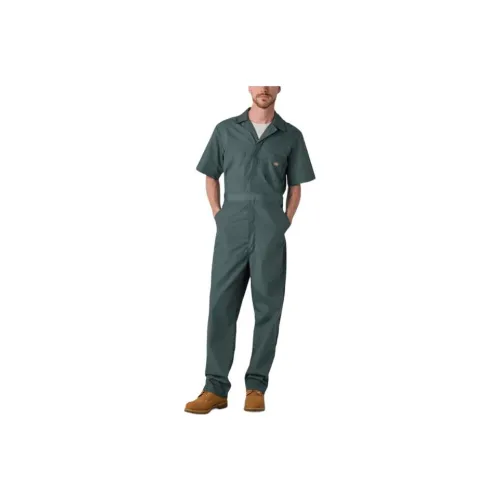 Dickies Short Sleeve Coveralls Jumpsuit Men's Green