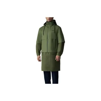 MACKAGE LANE Trench Coat Men's Olive Green